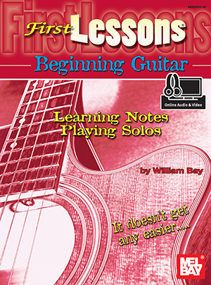 First Lessons Beginning Guitar: Learning Notes/Playing Solos Book + DVD