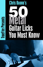 Chris Buono - 50 Metal Guitar Licks You MUST Know DVD