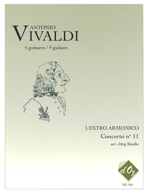 A. VIVALDI - L'ESTRO ARMONICO Concerto no 11, RV 565 - For 4 Guitar