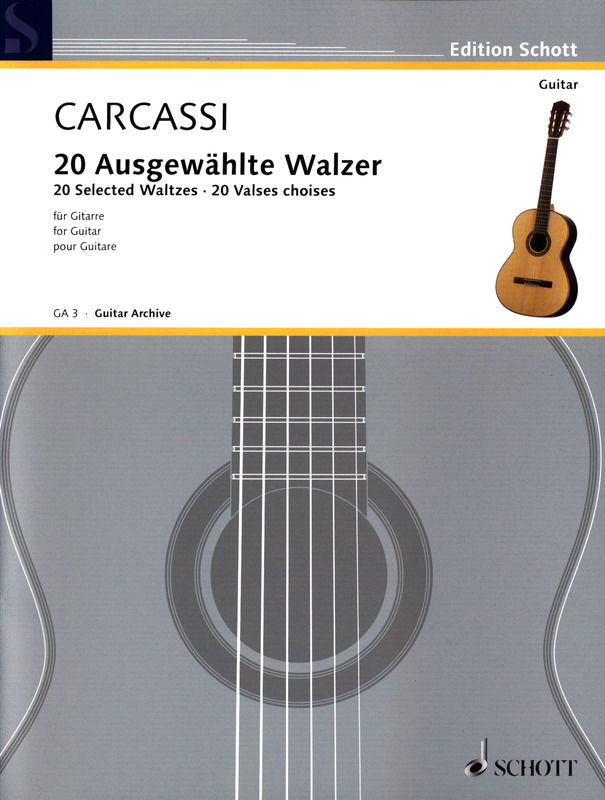 Matteo Carcassi - 20 Ausgewahlte Walzer For Guitar