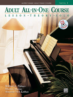 Alfred's Basic Piano Adult All-in-One Course, Book 3 + CD