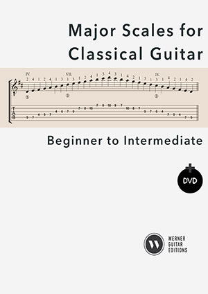 Major Scales for Classical Guitar Book + DVD