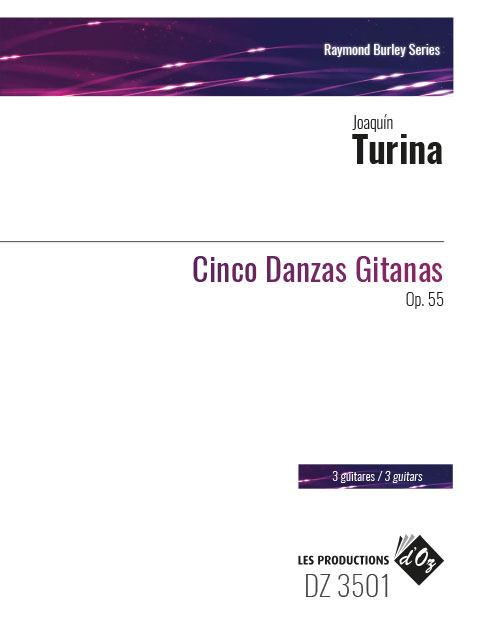 Joaquín TURINA - Cinco Danzas Gitanas, Op. 55 - For 3 Guitars