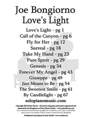 Joe Bongiorno - Love’s Light Songbook + CD