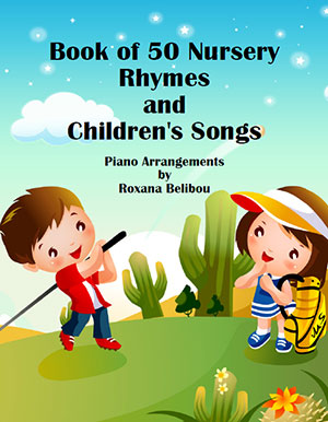 a 50 Nursery Rhymes and Children Songs Sheet Collection Easy Piano