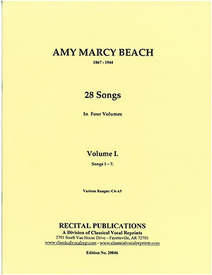 Amy Marcy Beach 28 Songs, Vol.1