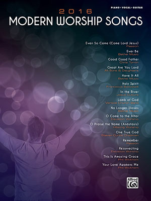 a 2016 Modern Worship Songs PVG