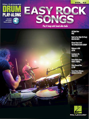 Easy Rock Songs Drum Play-Along Volume 42 + CD